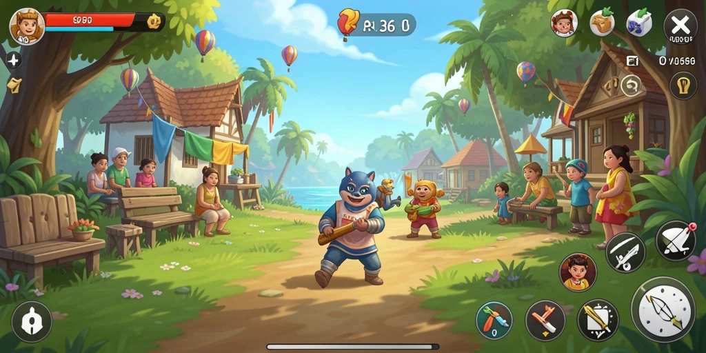 Tampilan gameplay API36 dengan interaksi dunia virtual.