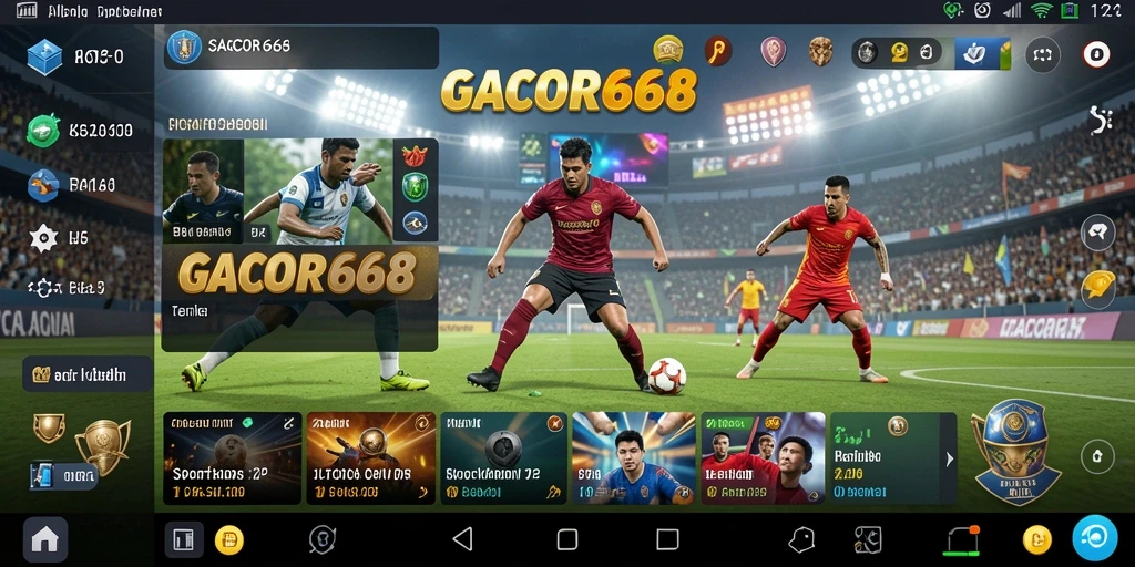 Tampilan utama GACOR668 dengan berbagai pilihan taruhan olahraga.