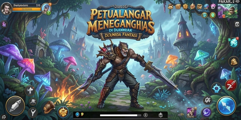 Tampilan gameplay PAKARJP yang menampilkan aksi seru di dunia petualangan.