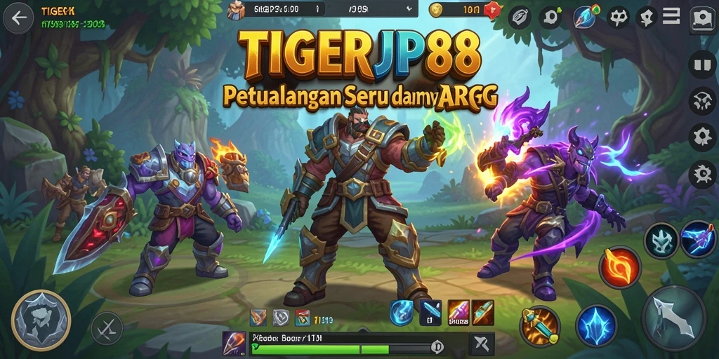 Tampilan gameplay seru dan mendebarkan dari TIGERJP88.